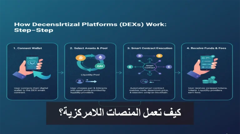 كيف تعمل المنصات اللامركزية (DEXs) خطوة بخطوة؟